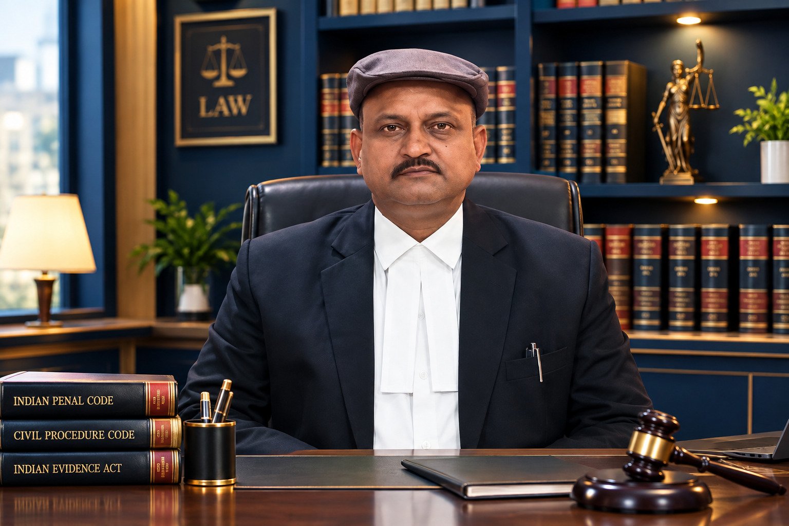 Advocate Anil Kumar in his office